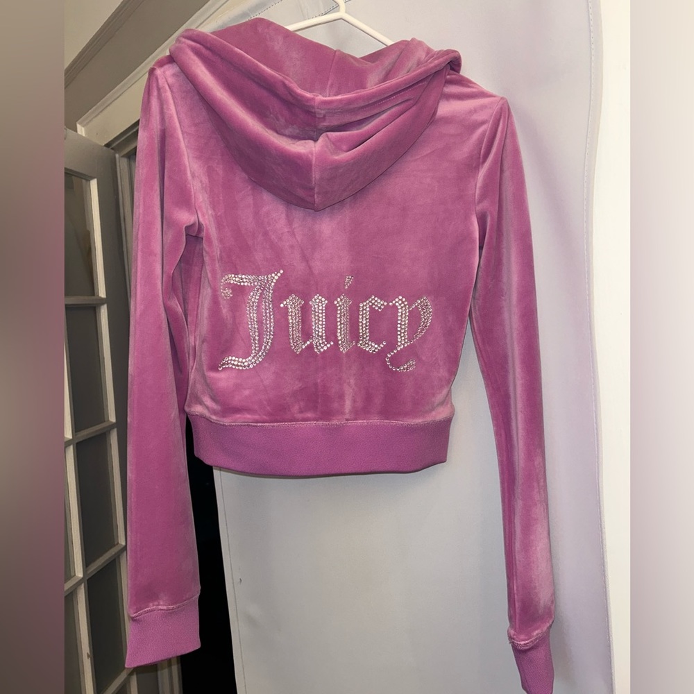 JUICY COTURE OG Big Bling velour hoodie